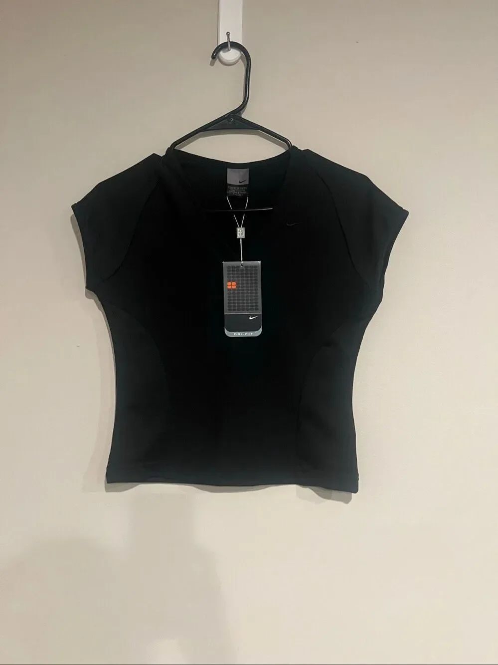 Nike Dri-Fit Black Power Player Top Sz XS 0-2 NWT!
